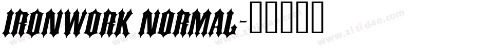 Ironwork Normal字体转换